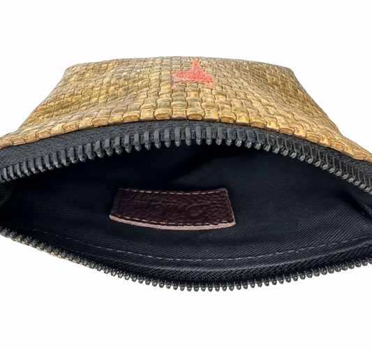 Irekye Mini Clutch - Lemon Teju vs Straw Weave