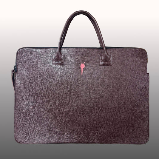 Verde Luxe & Crimson Noir – Handcrafted Italian Leather Briefcase Handmade in LA