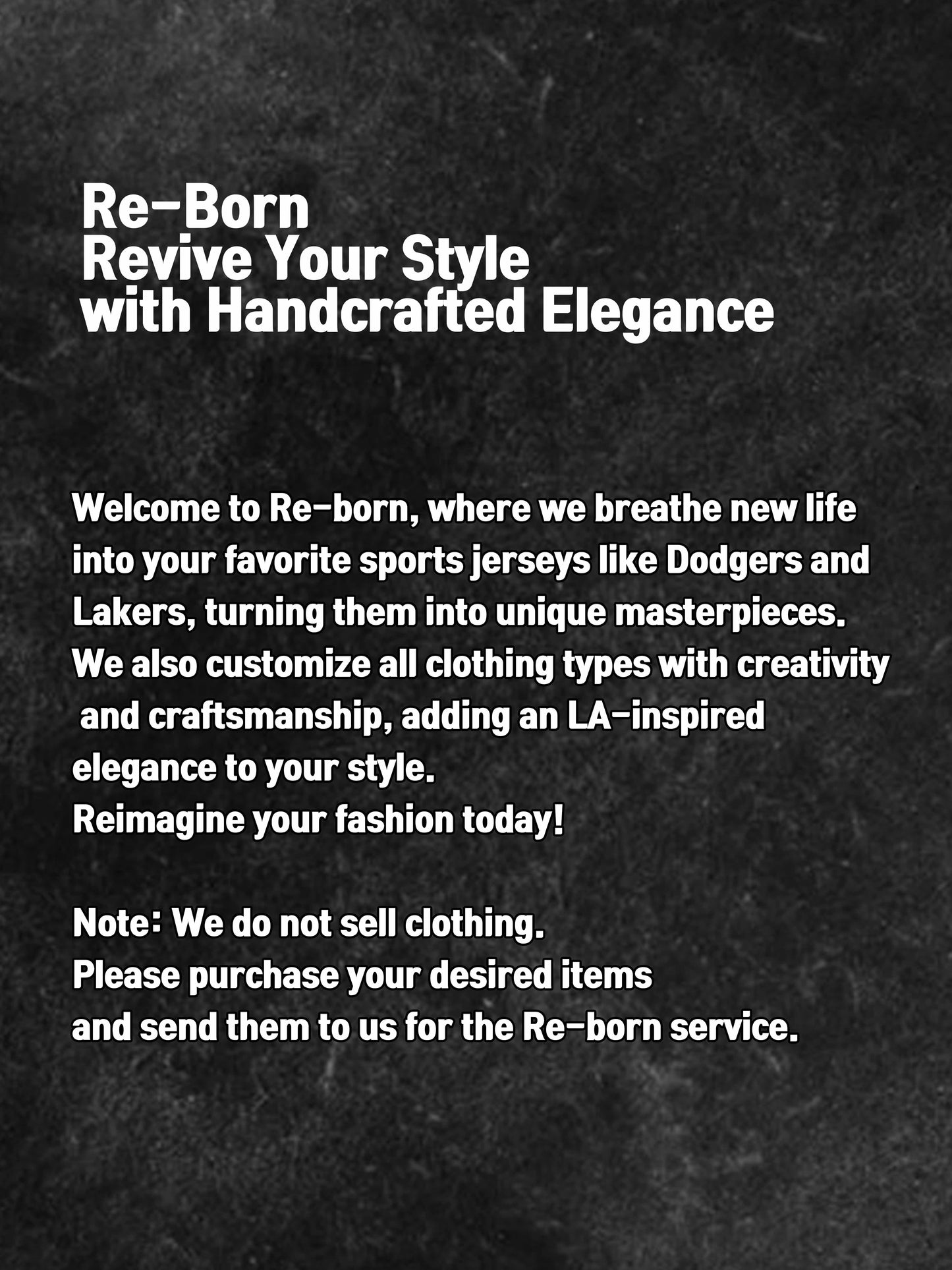 Re-born - Revive Your Style with Handcrafted Elegance
