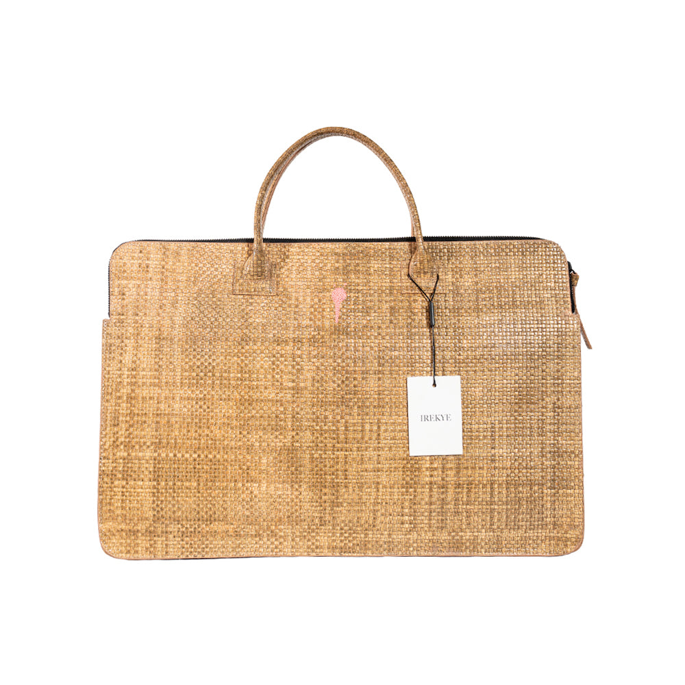 IREYKE Woven Suede Messenger Bag
