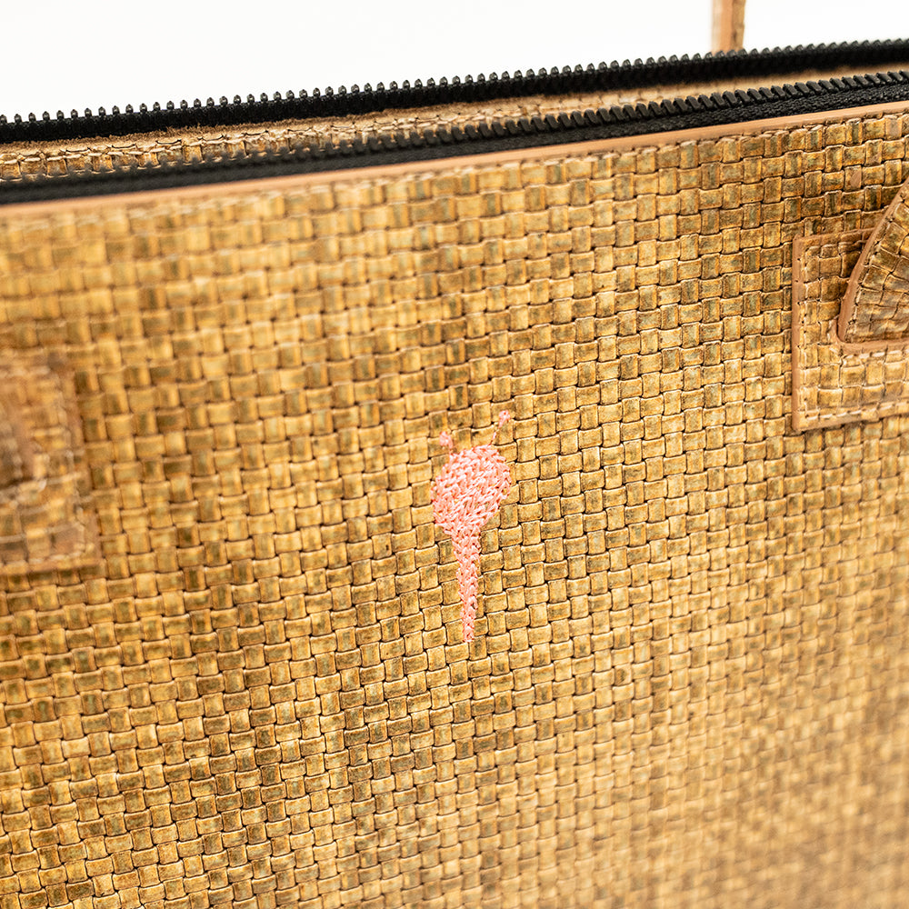 IREYKE Woven Suede Messenger Bag