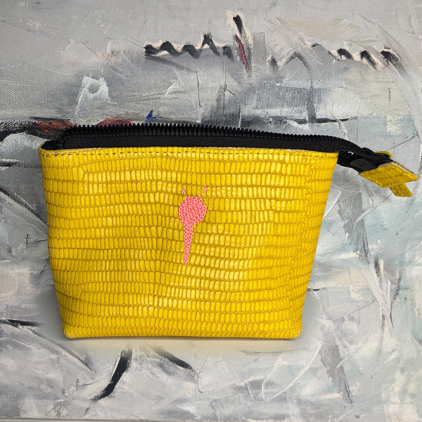 Irekye Mini Clutch - Lemon Teju vs Straw Weave