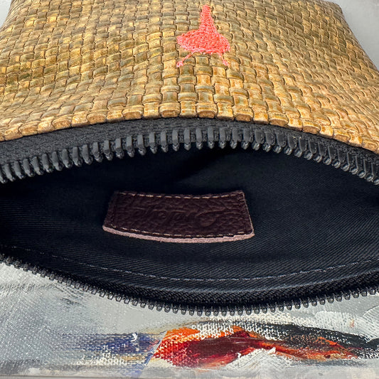 Irekye Mini Clutch - Lemon Teju vs Straw Weave